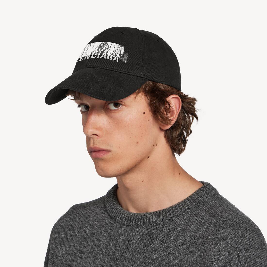 SILVER TAPE BALENCIAGA BACK鸭舌帽