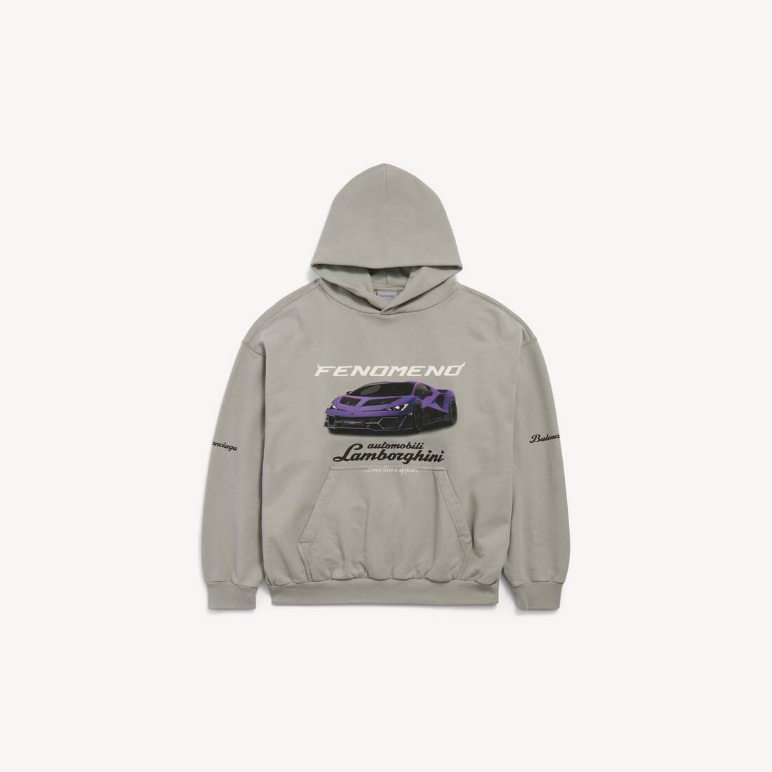 BALENCIAGA | AUTOMOBILI LAMBORGHINI中版型连帽卫衣