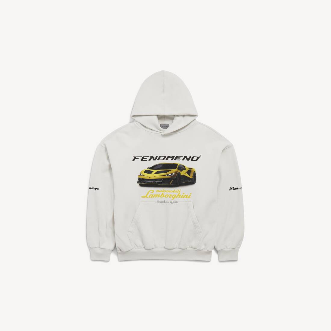 BALENCIAGA | AUTOMOBILI LAMBORGHINI中版型连帽卫衣