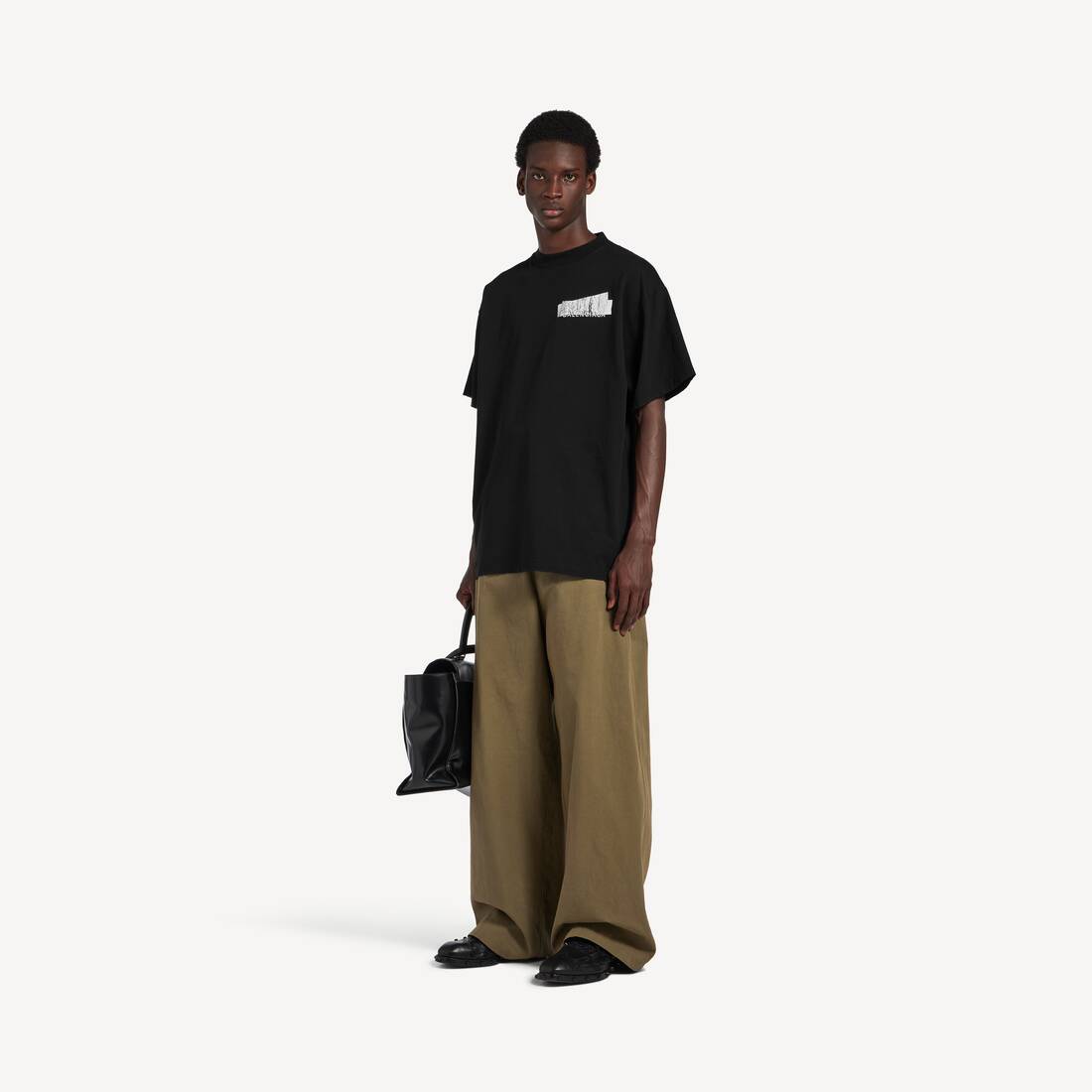 SILVER TAPE BALENCIAGA BACK超大版型T恤