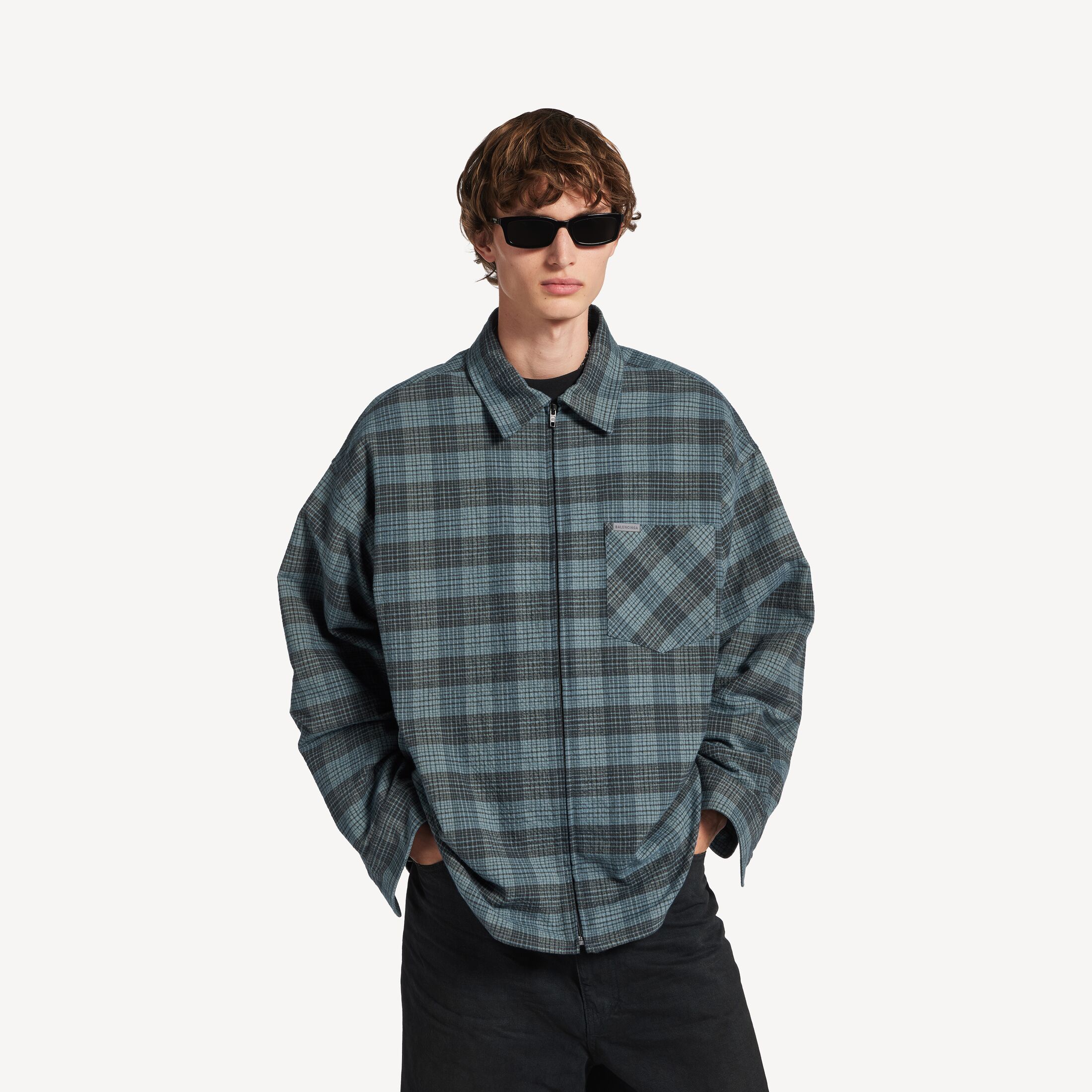 夹棉衬衫式外套 | Balenciaga