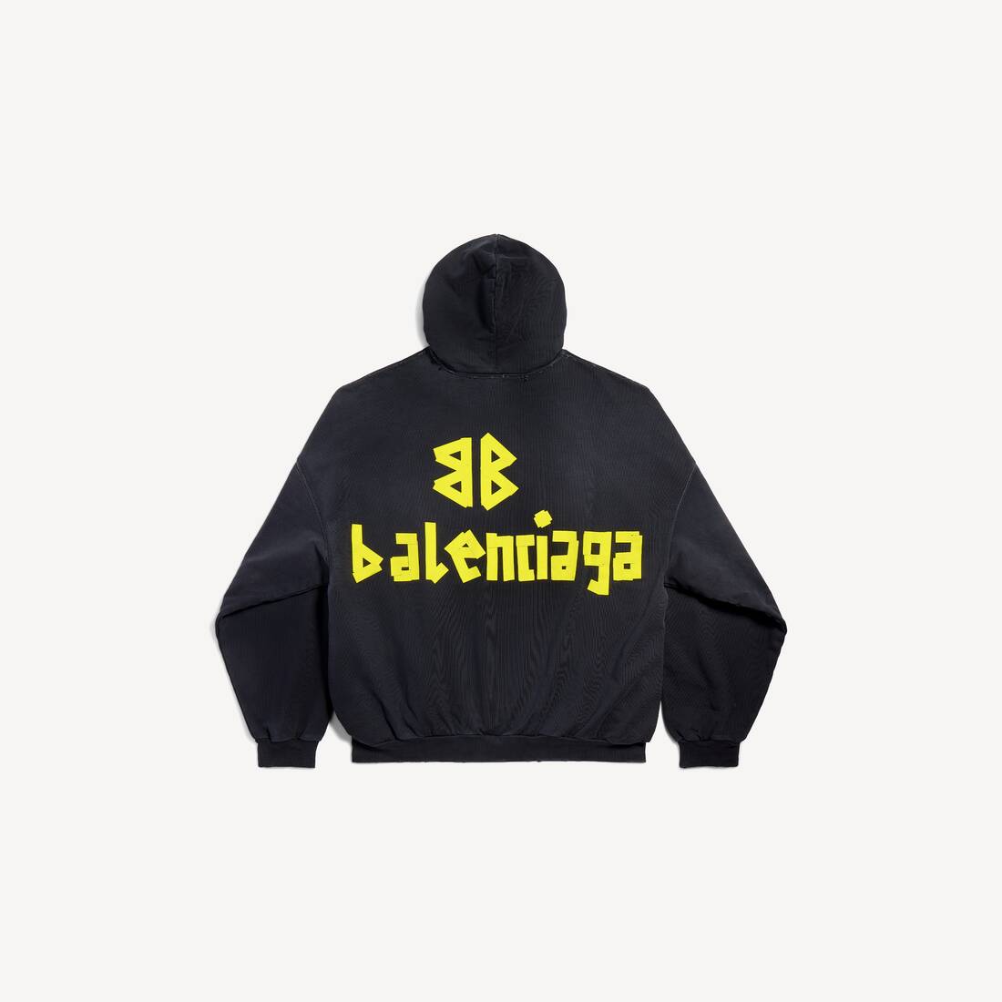 Tape Type Ripped Pocket 宽大版型 Hoodie 连帽衫
