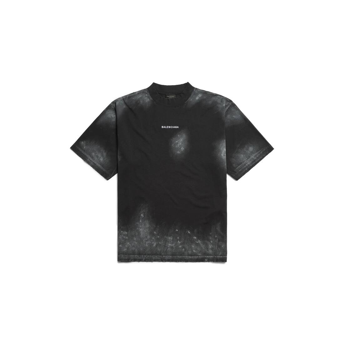 【2色展開】Balenciaga Slate Cotton T-Shirt Balenciaga Two-tone Cotton Layered T-shirt Balenciaga