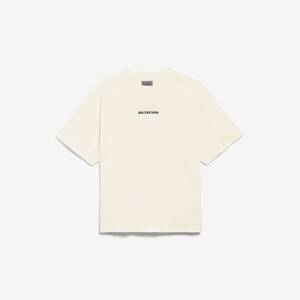 米色BALENCIAGA BACK中号版型T恤
