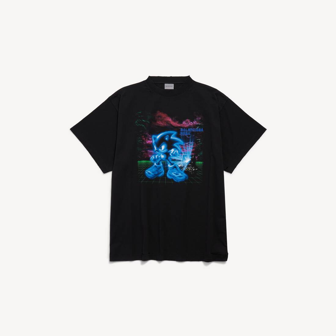 BALENCIAGA | SEGA SONIC THE HEDGEHOG超大版型T恤