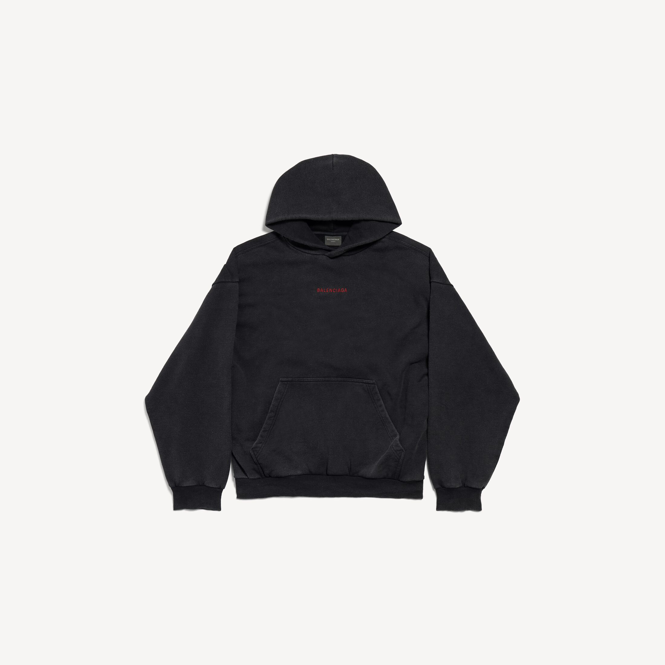 BALENCIAGA BACK HOODIE中号版型连帽卫衣