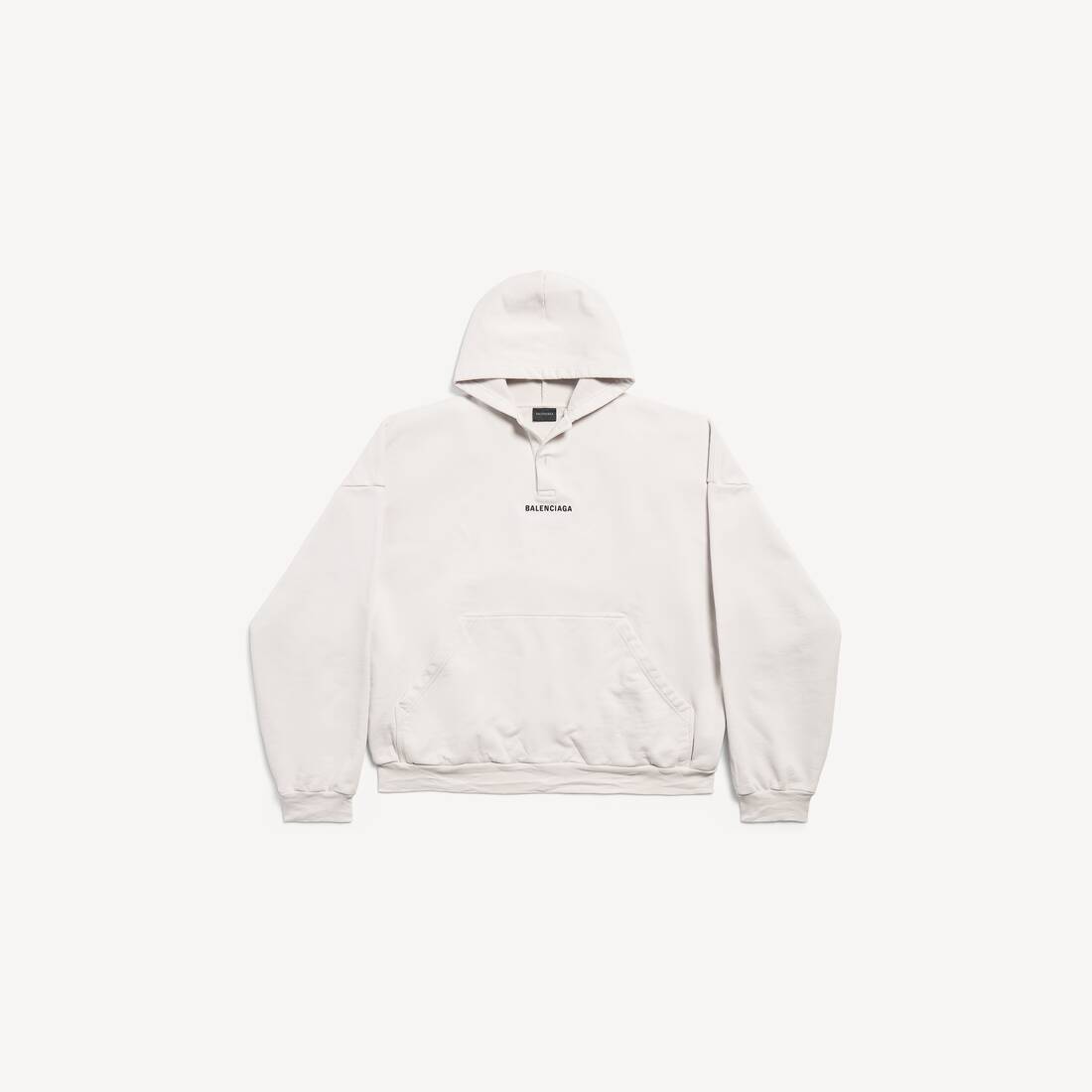 BALENCIAGA BACK HOODIE POLO领连帽卫衣