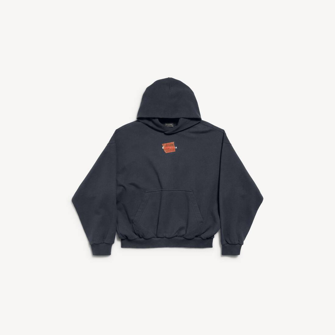 TAPED BALENCIAGA BACK HOODIE中号版型连帽卫衣