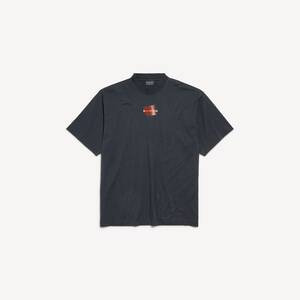 褪色黑色/白色/红色 TAPED BALENCIAGA BACK中号版型T恤